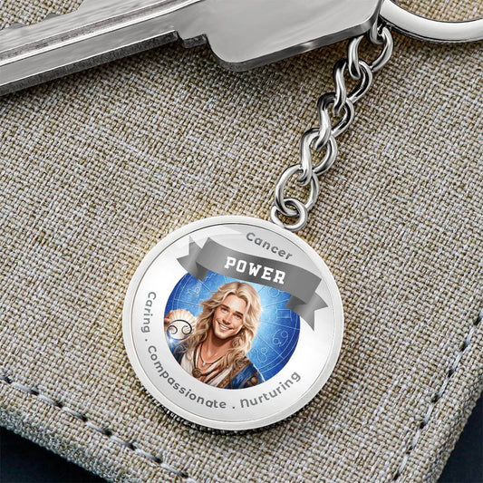 Divine Masculine Cancer - Charm Keychain ShineOn Fulfillment