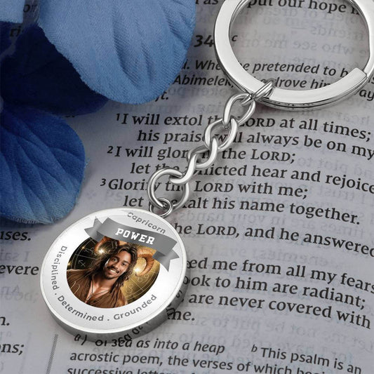 Divine Masculine Capricorn - Charm Keychain ShineOn Fulfillment