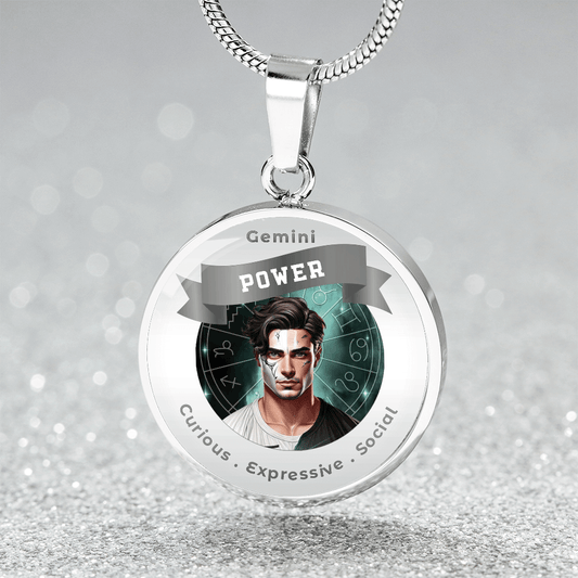 Divine Masculine Gemini - Charm Necklace ShineOn Fulfillment