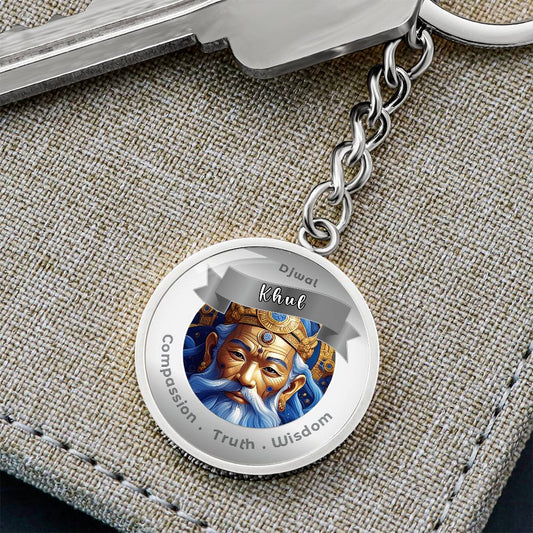 Djwal Khul - Charm Keychain For Compassion, Truth & Wisdom ShineOn Fulfillment