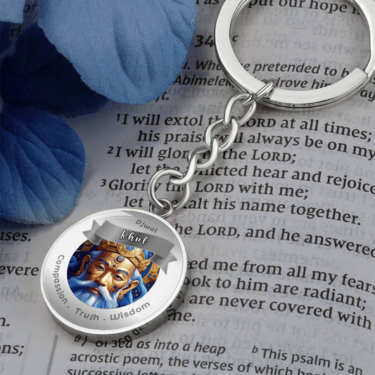 Djwal Khul - Charm Keychain For Compassion, Truth & Wisdom ShineOn Fulfillment
