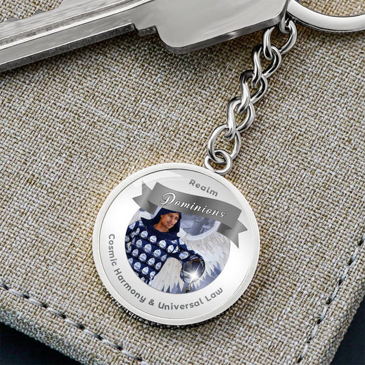 Dominions - Angelic Realms Charm Keychain For Cosmic Harmony & Universal Law ShineOn Fulfillment