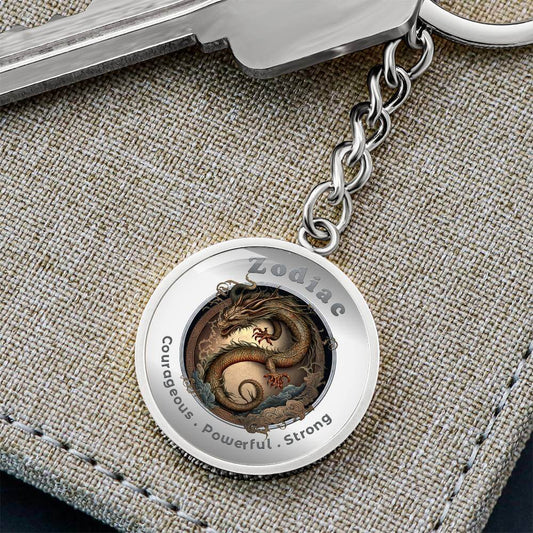 Dragon - Chinese Zodiac - Charm Keychain ShineOn Fulfillment