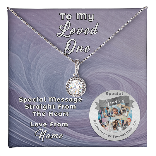 Eternal Hope Necklace with Custom Designed Message Card ShineOn Fulfillment