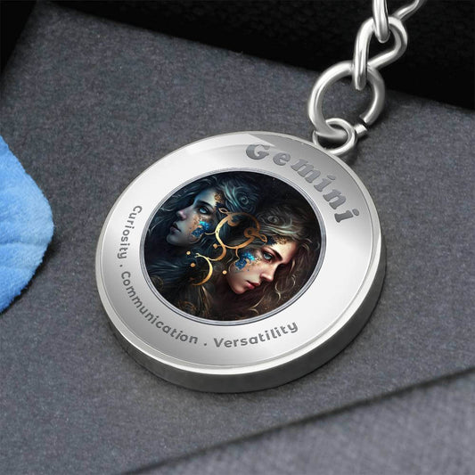 Gemini - Charm Keychain ShineOn Fulfillment