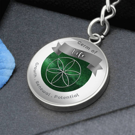 Germ of Life - Charm Keychain For Growth Renewal Potential ShineOn Fulfillment