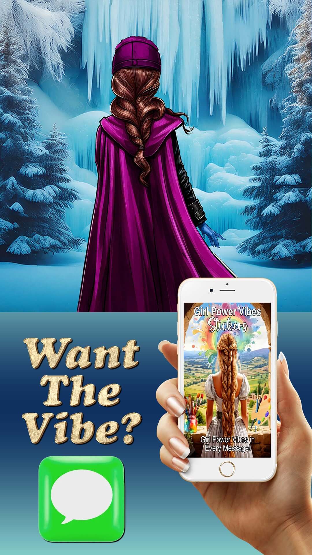 Girl Power Sticker Pack For iMessage - Download For FREE More Than Charms Digital