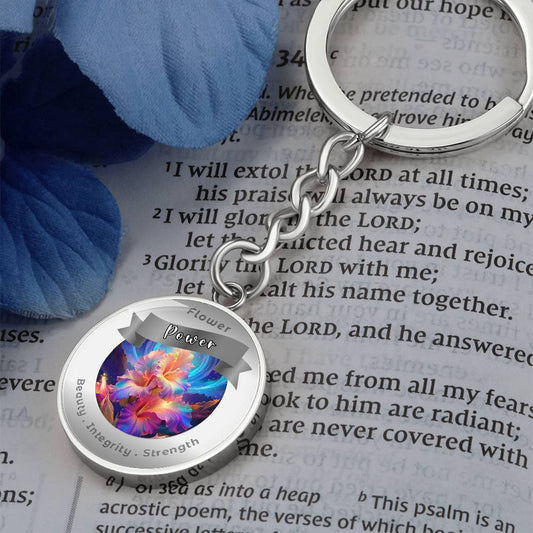 Gladiolus - Charm Keychain ShineOn Fulfillment