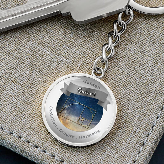 Golden Spiral - Charm Keychain ShineOn Fulfillment