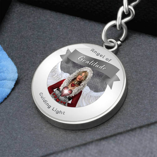 Gratitude - Guardian Angel Charm Keychain ShineOn Fulfillment