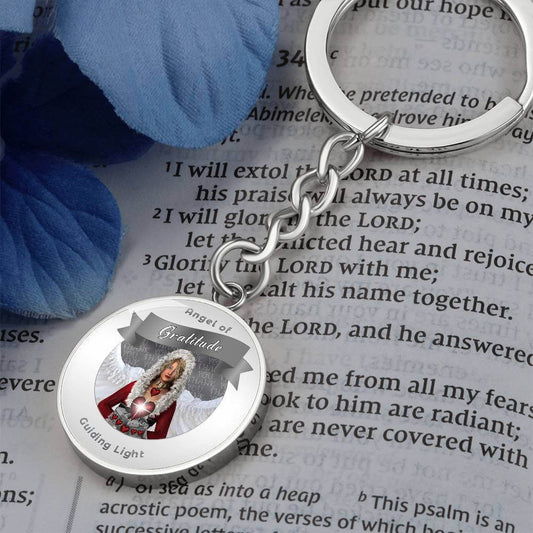 Gratitude - Guardian Angel Charm Keychain ShineOn Fulfillment