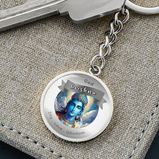 Krishna- Charm Keychain For Joy Love WisdomFamily ShineOn Fulfillment