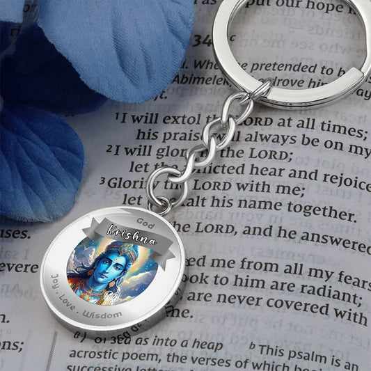 Krishna- Charm Keychain For Joy Love WisdomFamily ShineOn Fulfillment