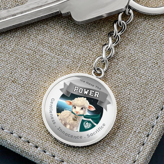 Lamb - Super Hero - Power Animal Charm Keychain ShineOn Fulfillment