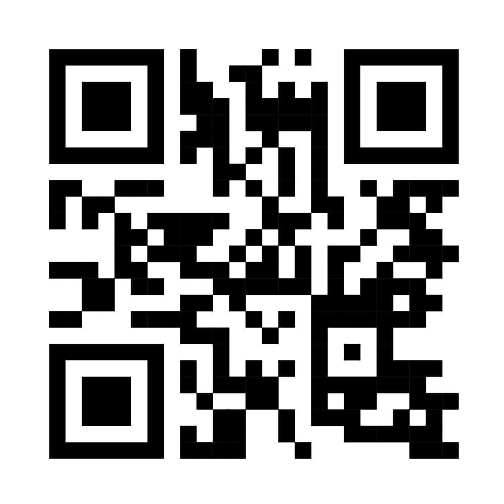QR code for scanning with a mobile device, black squares on a white background.