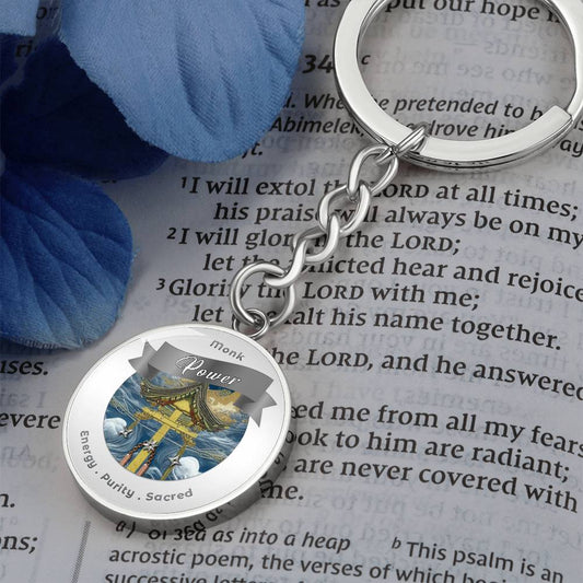 Monk 2 - RPG Fantasy Charm Keychain ShineOn Fulfillment