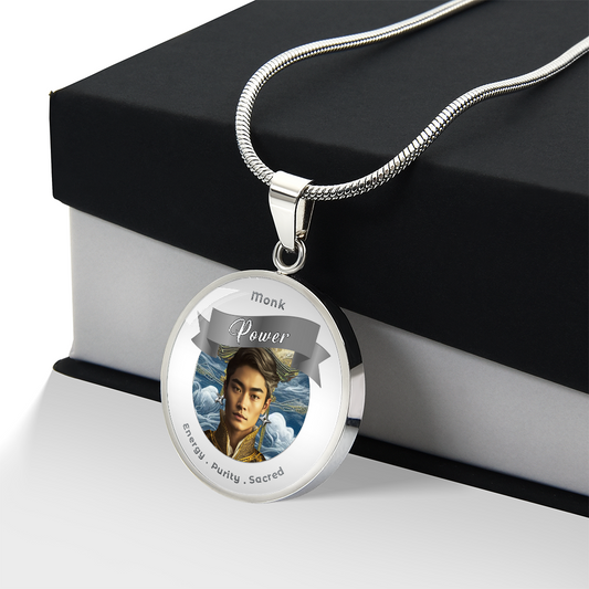 Monk - RPG Fantasy Charm Necklace ShineOn Fulfillment