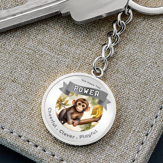 Monkey - Power Animal Charm Keychain ShineOn Fulfillment