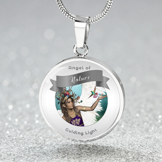 Nature - Guardian Angel Charm Necklace ShineOn Fulfillment