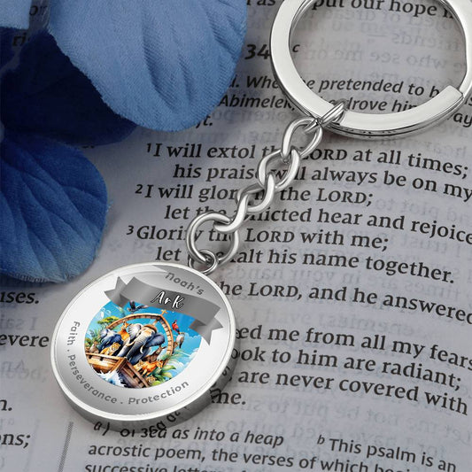 Noah's Arc - Charm Keychain For Faith Perseverance Protection ShineOn Fulfillment
