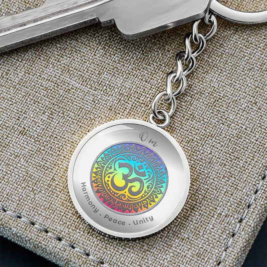 Om - Charm Keychain ShineOn Fulfillment