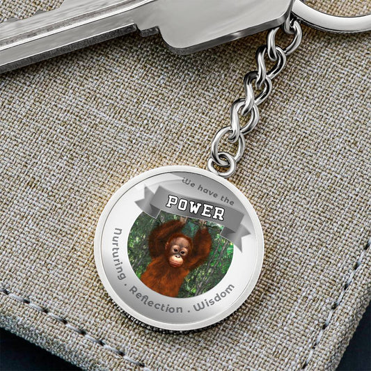 Orangutan - Power Animal Charm Keychain ShineOn Fulfillment