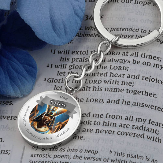 Osiris Charm Keychain For Resurrection Transformation Wisdom- More Than Charms ShineOn Fulfillment