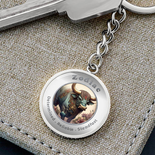 Ox - Chinese Zodiac - Charm Keychain ShineOn Fulfillment