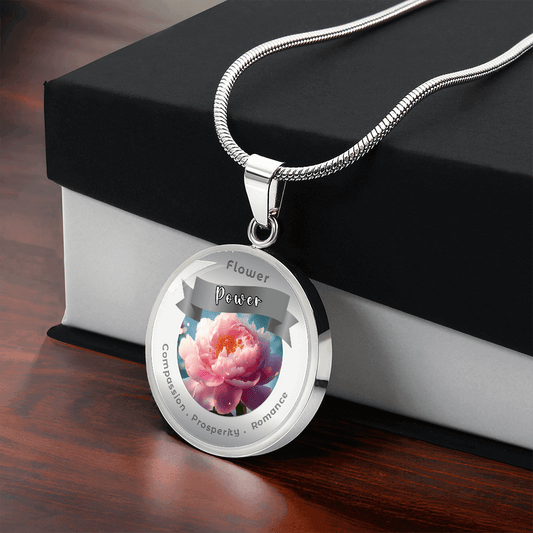 Peony - Charm Necklace ShineOn Fulfillment