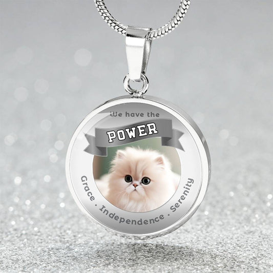 Persian - Cat Power Animal Charm Necklace ShineOn Fulfillment