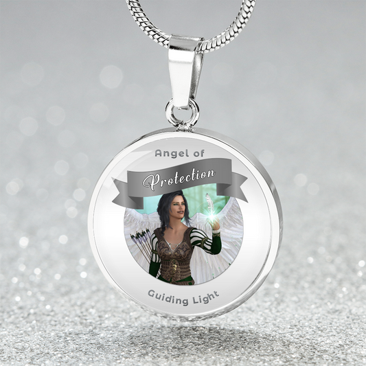 Protection - Guardian Angel Charm Necklace ShineOn Fulfillment