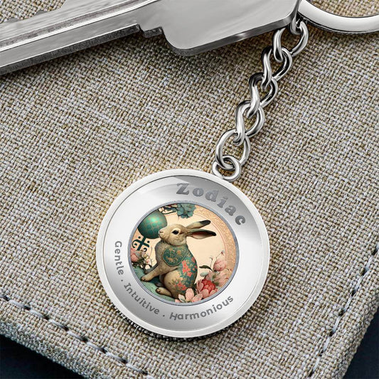 Rabbit - Chinese Zodiac - Charm Keychain ShineOn Fulfillment
