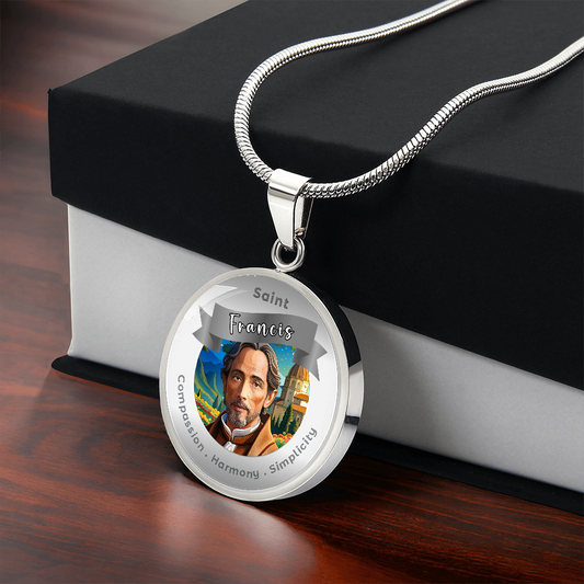 Saint Francis - Charm Necklace ShineOn Fulfillment