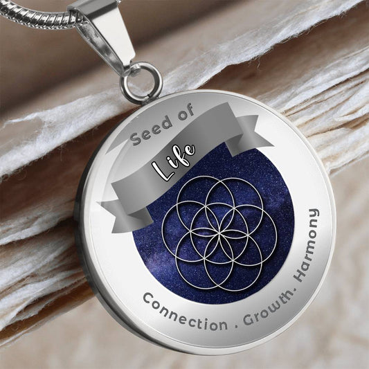 Seed of Life - Creation Unity Transformation - Charm Necklace ShineOn Fulfillment