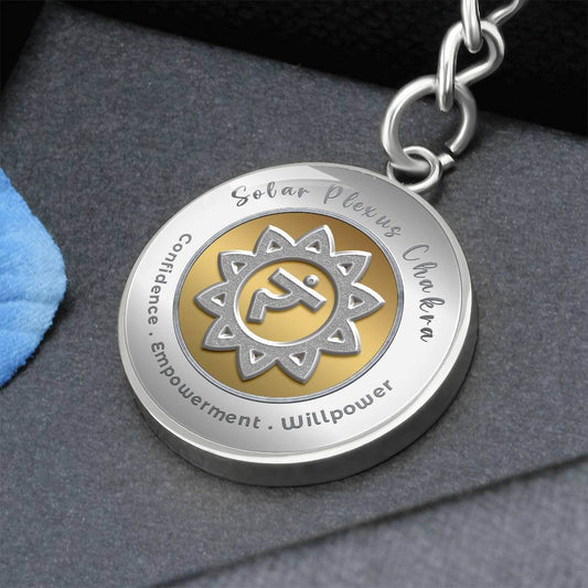 Solar Plexus Chakra - Confidence Empowerment Willpower - Charm Keychain ShineOn Fulfillment