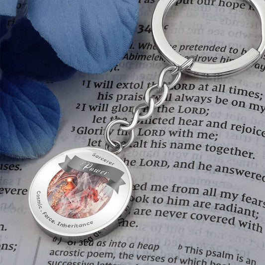 Sorcerer 2- RPG Fantasy Charm Keychain ShineOn Fulfillment