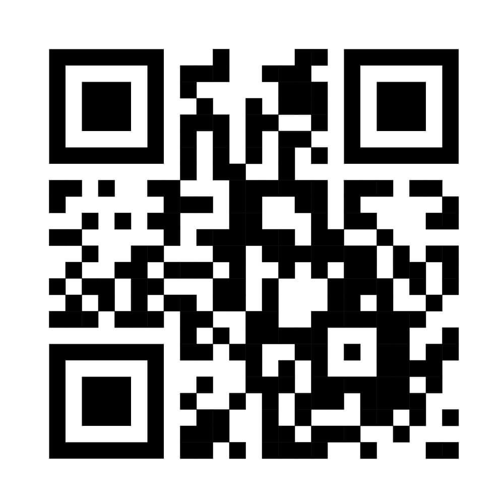 QR code for scanning, leading to a website or link.