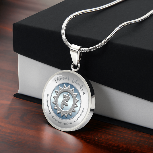 Throat Chakra - Communication Expression Authenticity - Charm Necklace ShineOn Fulfillment
