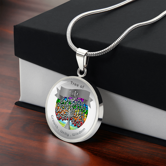 Tree of Life Charm Necklace - Growth, Unity & Wisdom ShineOn Fulfillment