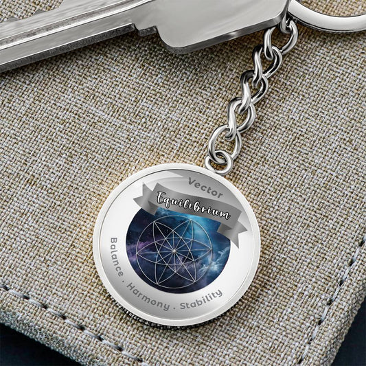 Vector Equilibrium - Charm Keychain ShineOn Fulfillment