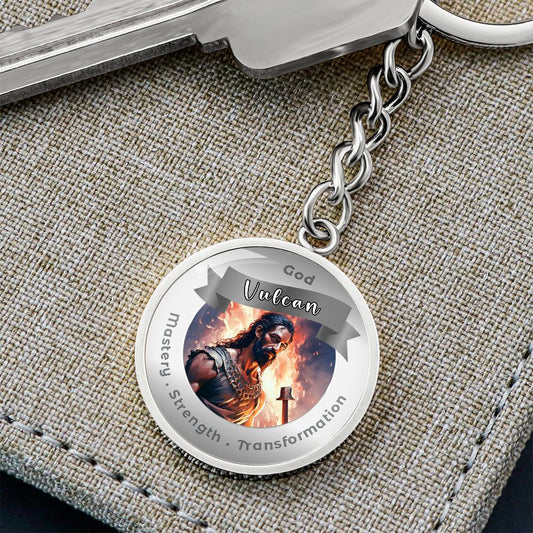 Vulcan - Charm Keychain For Mastery Strength Transformation ShineOn Fulfillment