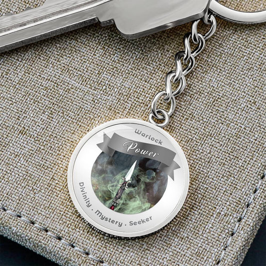 Warlock 2 - RPG Fantasy Charm Keychain ShineOn Fulfillment