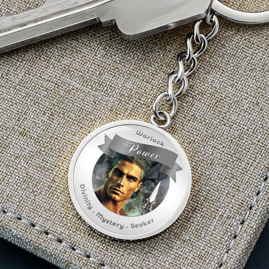 Warlock - RPG Fantasy Charm Keychain ShineOn Fulfillment