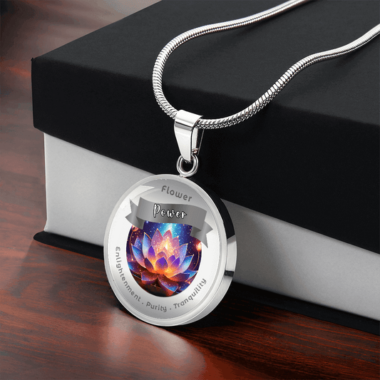 Water Lily - Charm Necklace ShineOn Fulfillment
