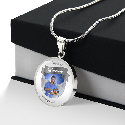 Wellbeing - Guardian Angel Charm Necklace ShineOn Fulfillment