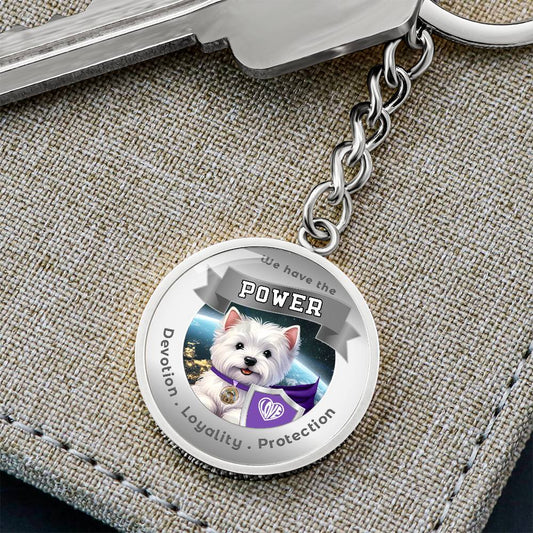 West Highland Terrier - Dog Power Animal Charm Keychain ShineOn Fulfillment