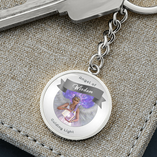 Wisdom - Guardian Angel Charm Keychain ShineOn Fulfillment