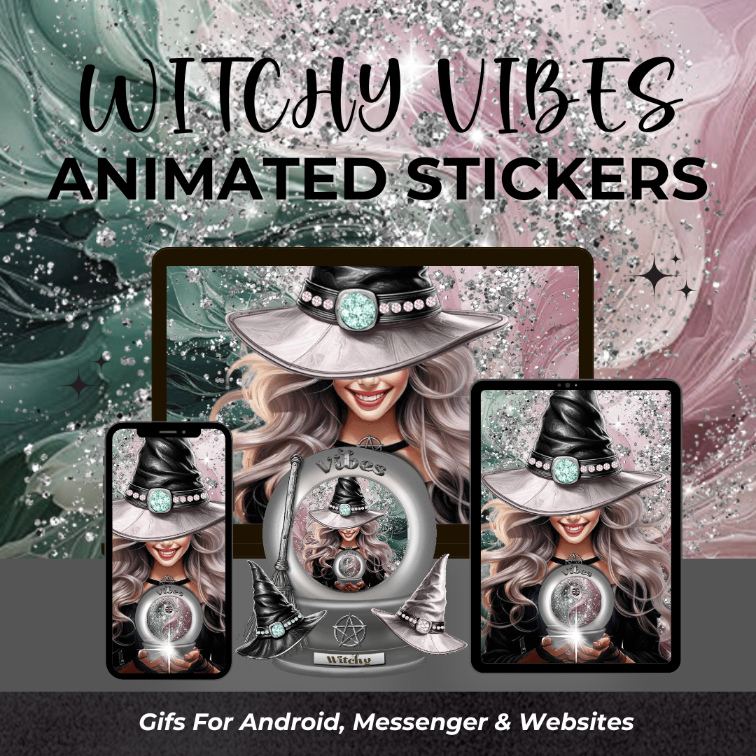 Witchy Vibes Animated Gif Stickers More Than Charms Digital