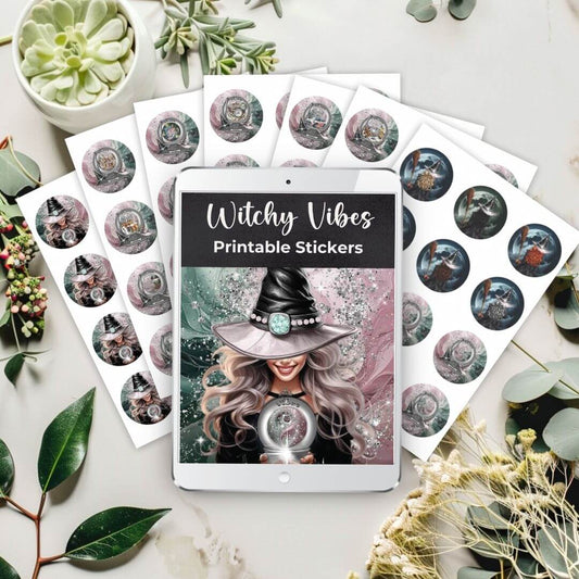 Witchy Vibes Printable Stickers More Than Charms Digital