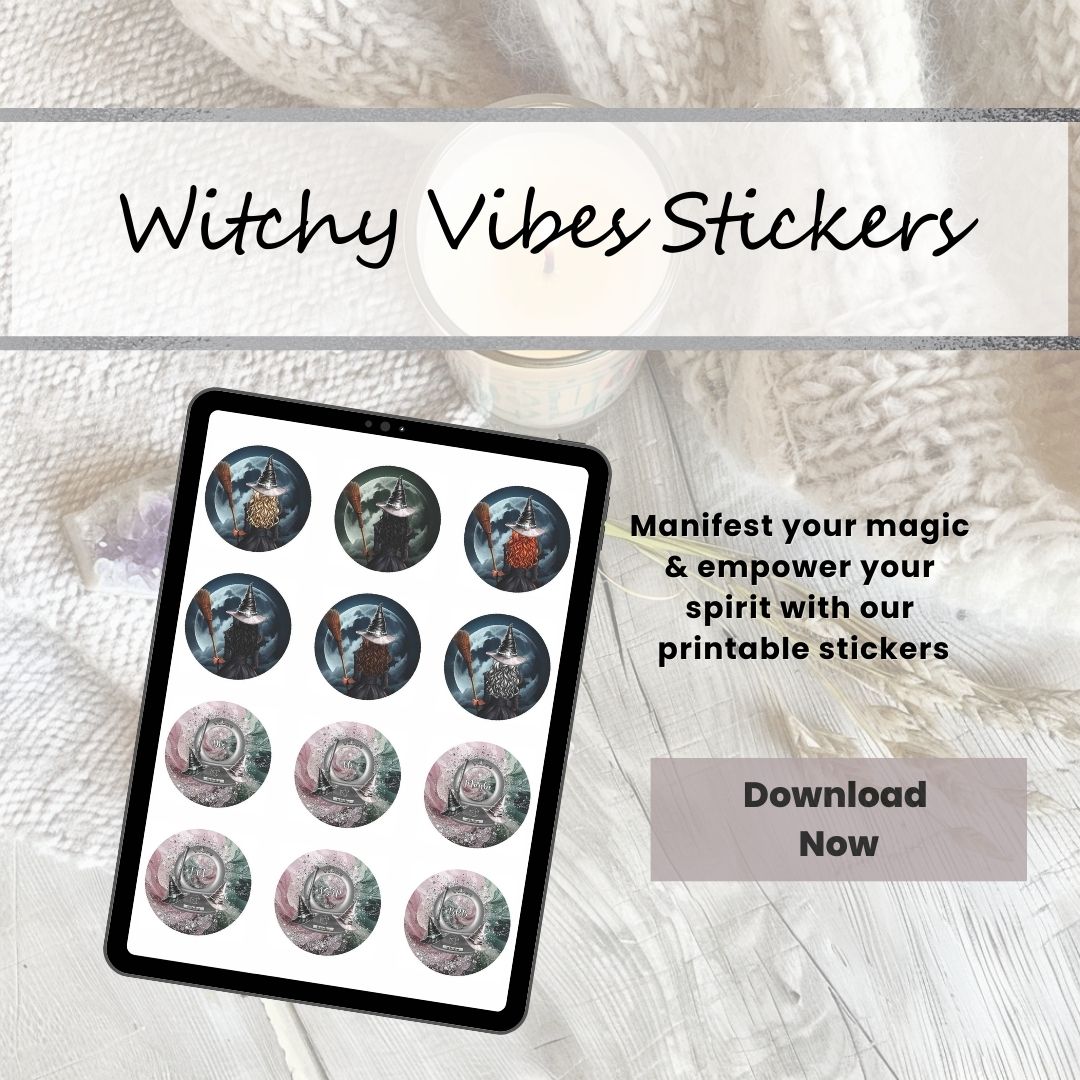 Witchy Vibes Printable Stickers More Than Charms Digital
